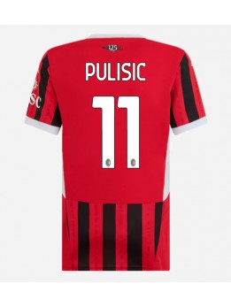 AC Milan Christian Pulisic #11 Replika Hemmakläder Dam 2024-25 Kortärmad